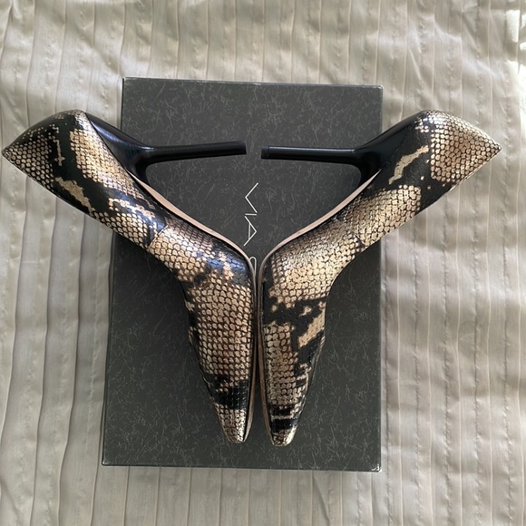 Via Spiga metallic Python heels- 9 - Picture 2 of 4